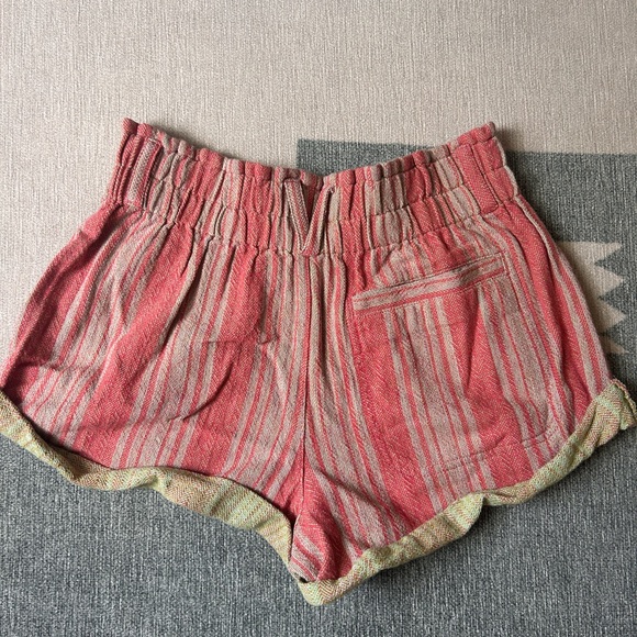 Brand New Free People Solar Flare Baja Striped Shorts - Picture 5 of 5